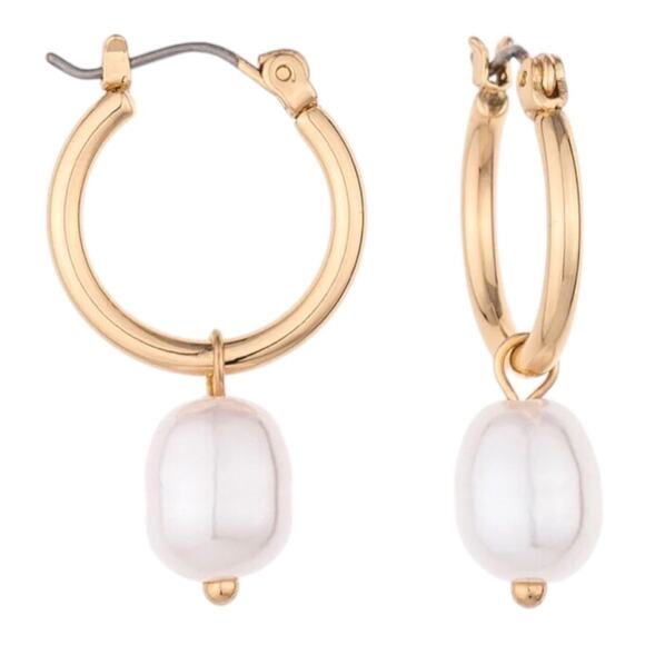 Charged NWT Jewelry Removable Pearl And Stone Huge Earrings Nickel Free - Picture 6 of 8